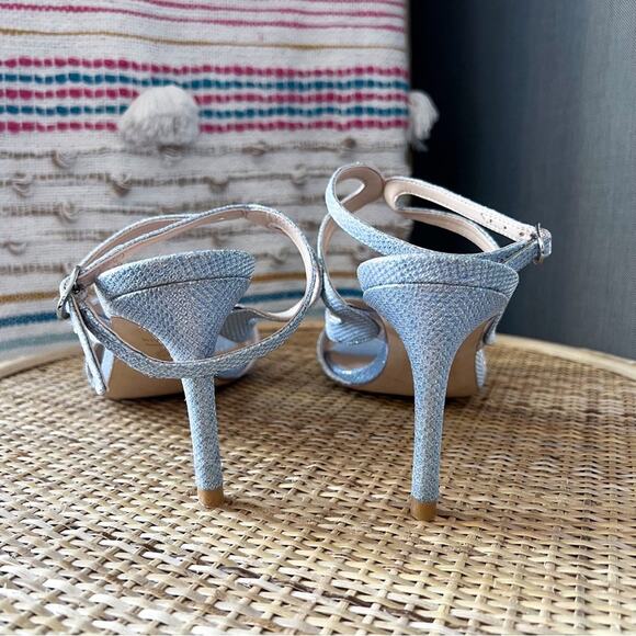 Stuart Weitzman Mariposa Periwinkle Strappy Heels Sandals Women’s Size 9.5 - Picture 5 of 8